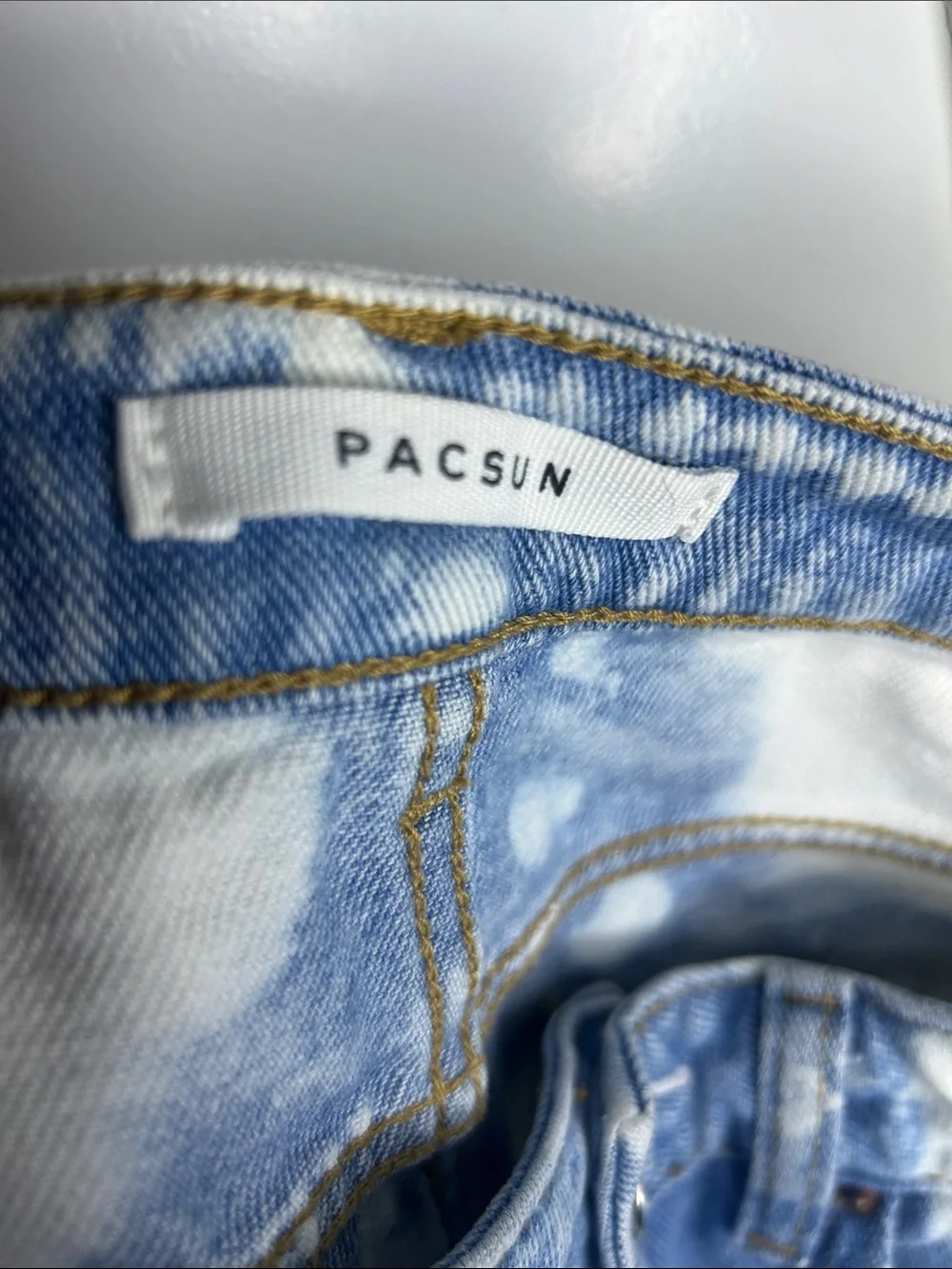 PacSun Tie Dye Mom Shorts - Denim